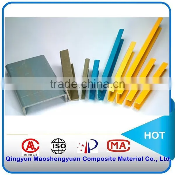 Frp U Shape Beam/C Channel Beam/Anti-corrosion Pultruded Frp Profile photo-3