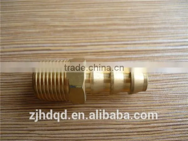 CNC Brass Male Straight Hose Barb Fitting , Hose Oupling photo-4