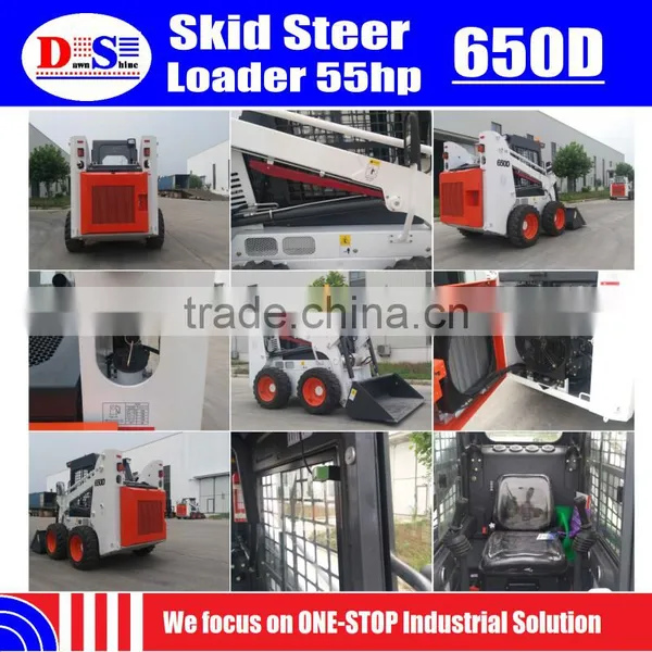 Cheap Skid Steer Loader Price 650kg Mini Skid Loader 55hp New WECAN Skid Steer Loader photo-6