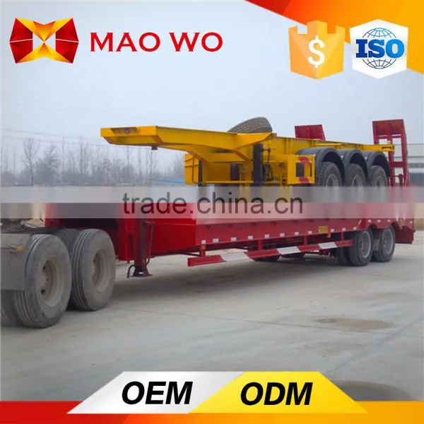 LNG Container Transport, 3 Axle Flatbed Semi Trailer photo-2