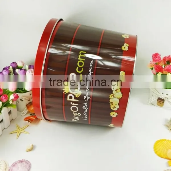1.0/2.0/3.5/6.5gallon Popcorn Tin Bucket,Tin Bucket, Popcorn Tin Box photo-3