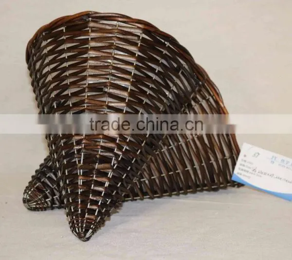 Factory Supplier Antique Wicker Hanging Plant Basket Hanging Flower Plant Pots photo-2