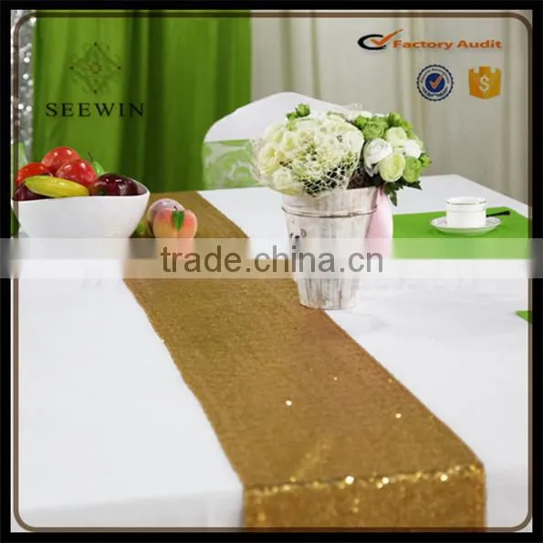 Quilt Fancy Lycra Sequin Table Runner for Tables photo-2