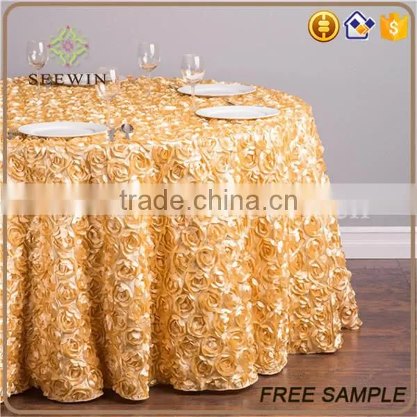 Garment Rosette Round Table Cloth for Wedding/party/banquet photo-2