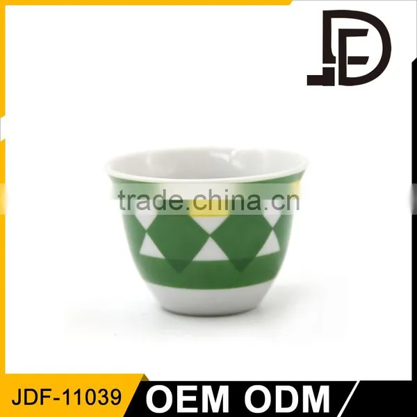Tableware Ramadan Promotional Custom Logo 80cc Cawa Cup Set, Arabic Tea Cup Set photo-5