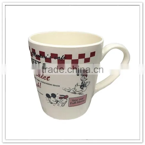 Lovely Cat Printed Food Contact Handled Melamine Children Drinking Cup photo-4