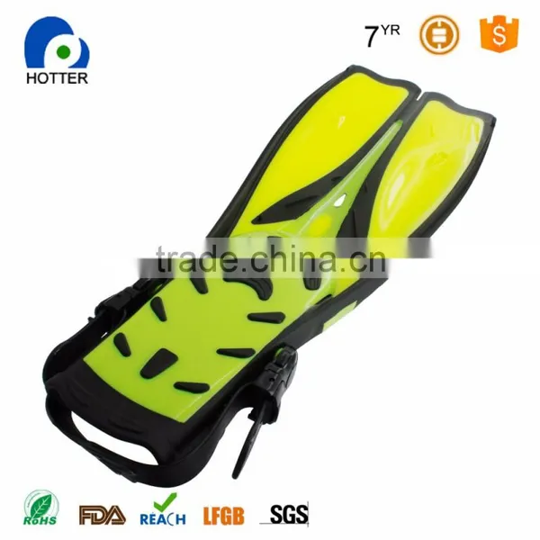 Top Grade Quality Factory Price Adult Mermaid Diving Fins Yellow photo-4