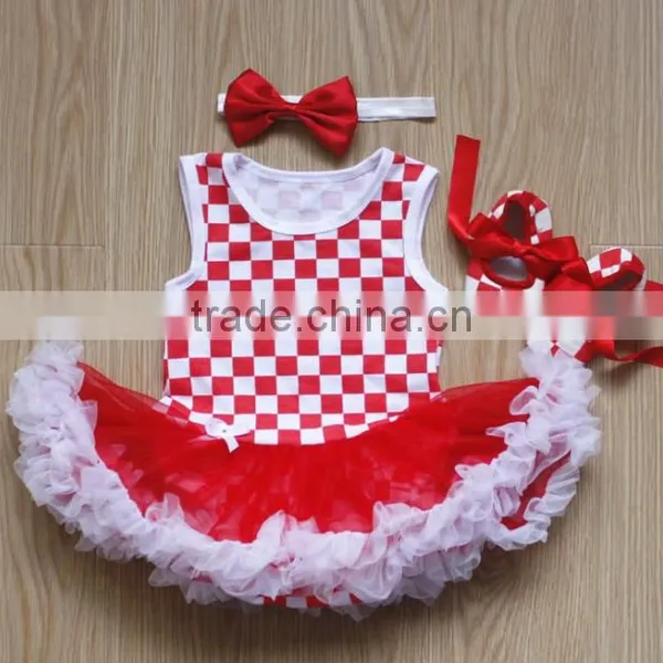 Wholesale Baby Girl Clothes Ruffle Tutu Pettiskirt 3 Sets /baby Girl Tutu Dress photo-5