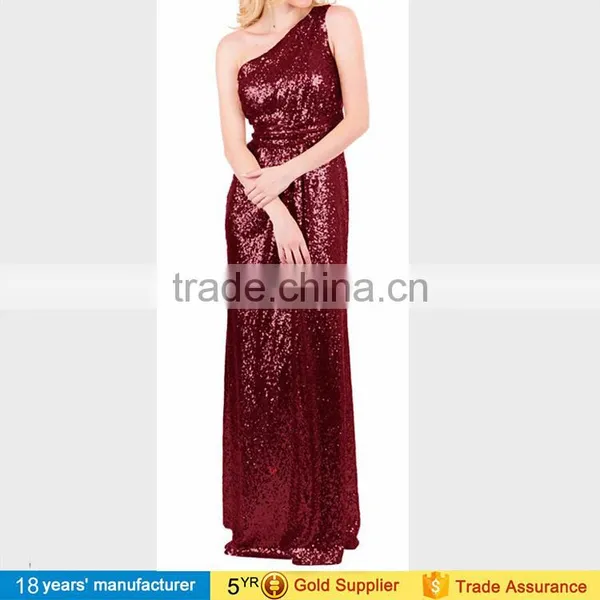 Sparkly Rose Gold Champagne Infinity Bridesmaid Long Wedding Party Dresses for Women With Sequins photo-4