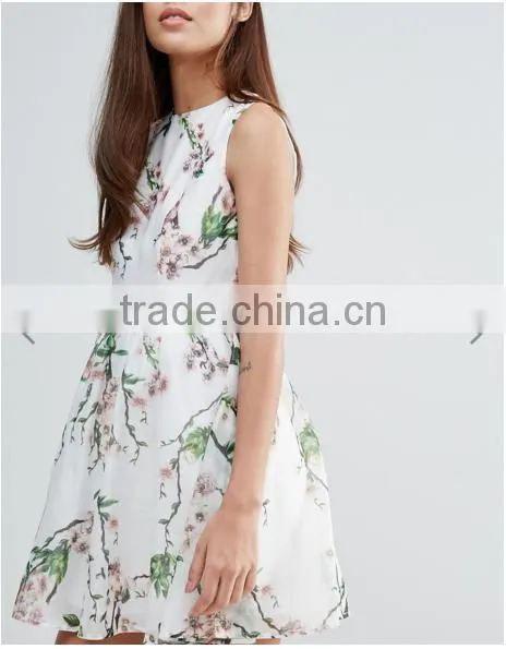 Oem Service Clothing Breathable Sleeveless Mini Dress Party Night Dresses