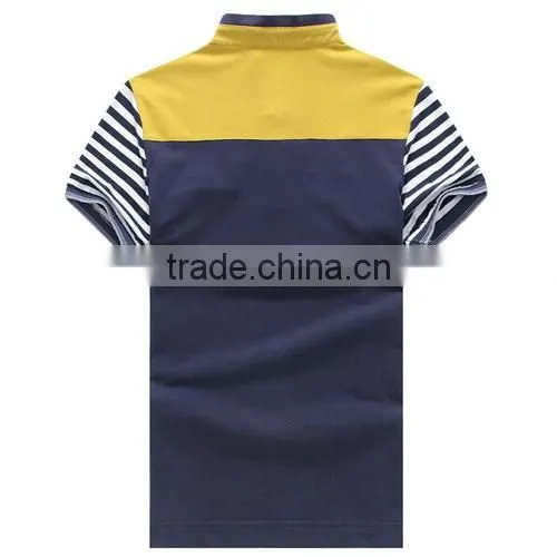 High Quality 100% Cotton Collar Pocket Men T-shirt photo-3