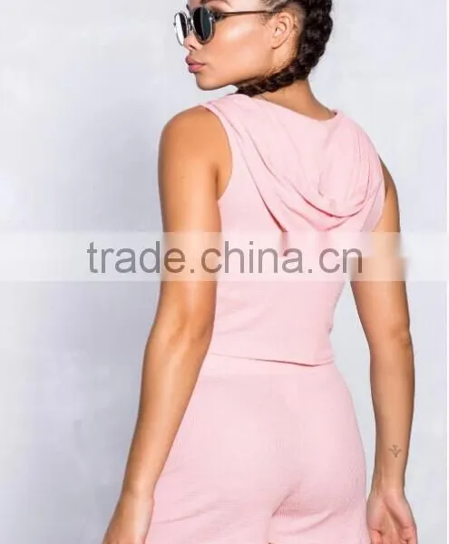 2017 New Tank Top and Shorts Sports Two Piece Wear photo-3
