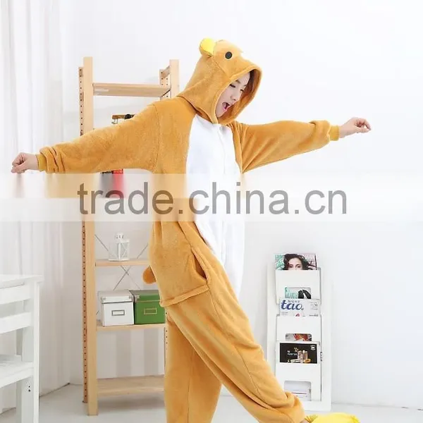Flannel Cartoon Adult Animal Jumpsuit Animal Pajamas Jumpsuit Bear Wennie Design photo-5