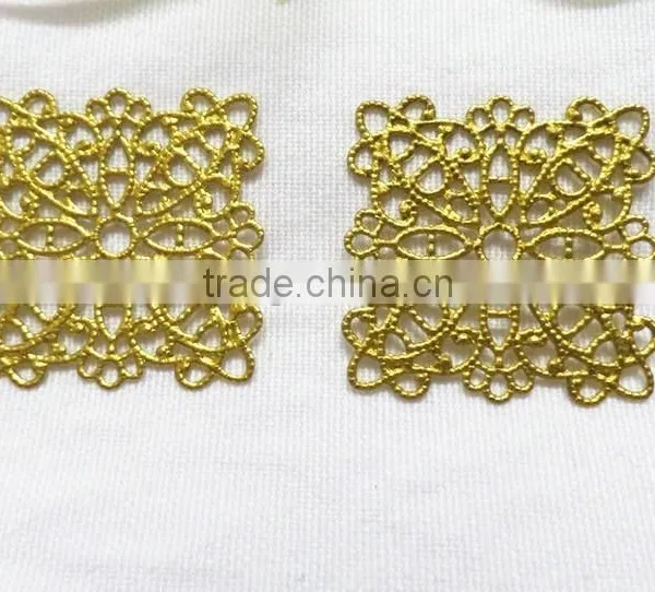 Hollow Rhombus Flower Jewelry Accessories Brass Flower Shoe Bag Accessories Fashion Garment Accessories photo-3