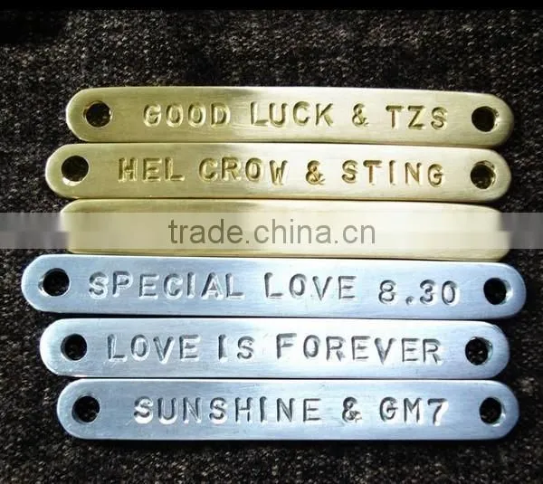Custom Lover's Genuine Leather Anniversary Bracelets With Words Engraved photo-6