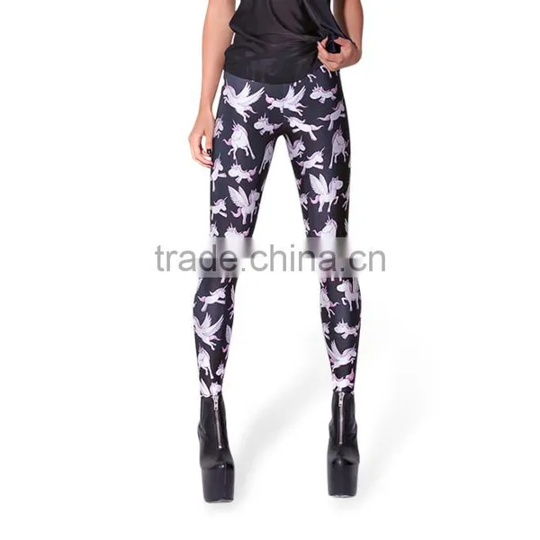 Wholesale Stretch Fabric Custom Logo Womens High Waist Leggings 2017 photo-4