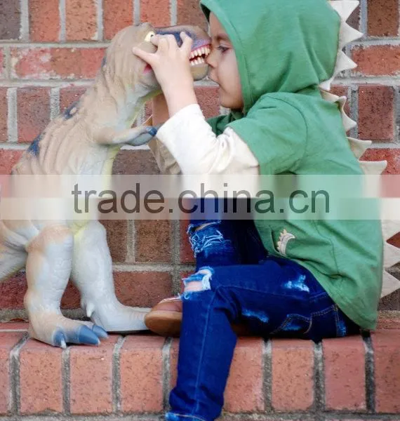 Unisex Dino Hoodie Dinosaur Costume Party Kids Trex Clothing Cool Baby Clothes photo-3