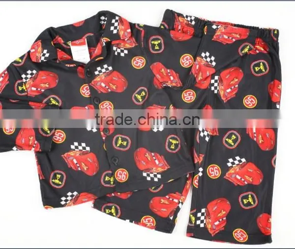 The Car Printing Fire Prevention Sleep Wear Baby Boy Sleeping Wear photo-6