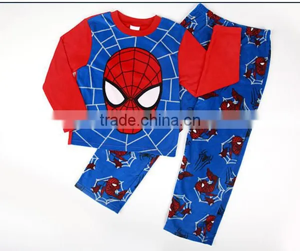 The 2014 Spider Man Two Piece Boy Pajamas Home Sleep Wear photo-3