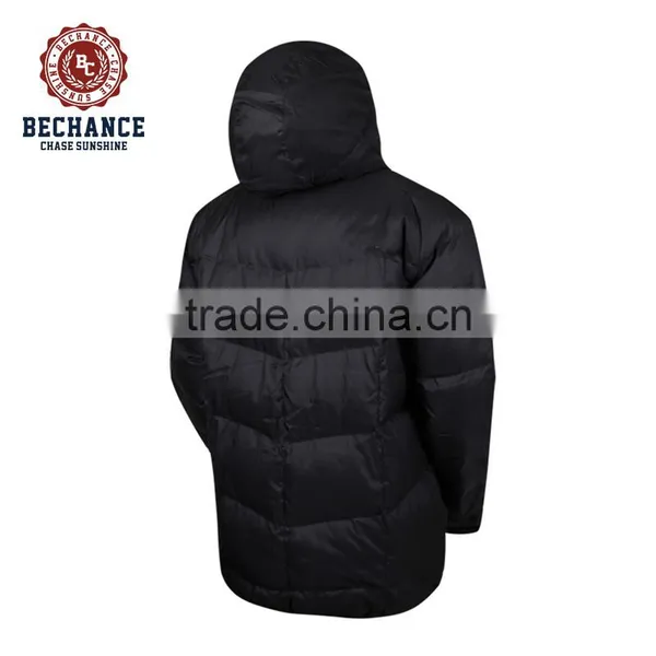 100% Nylon Wind Proof Black Men Jacket With Hood photo-4
