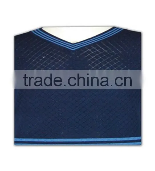 ISO9001/BSCI Manufature Popular Navy Blue Fitted Pullover Cardigan Sweater photo-5