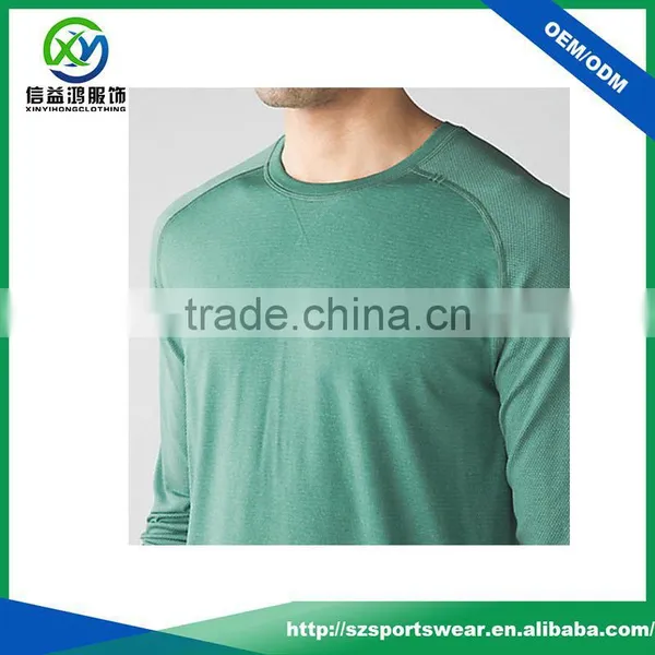 2017 Latest Design Mens Long Sleeve Dry Fit Anti-UV Gym t Shirt / Fishing Shirt / Compression Shirt photo-4