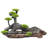 Moss Tree Stump Decoration