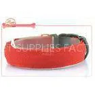 Plain Ligh Up Nylon Led Pet Collar With Three Option Light Setting And Solid Color