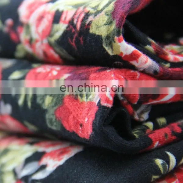 Spandex Cotton Jersey Printed Fabric for Ladies Shirt Dress photo-6