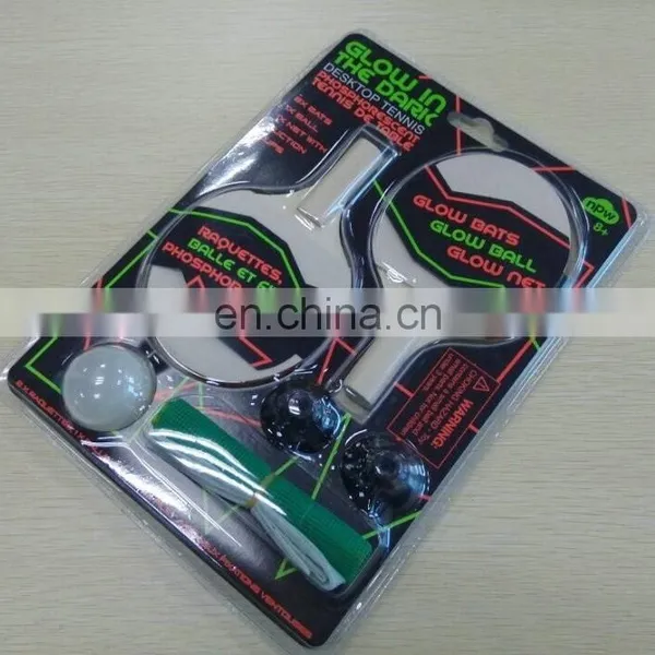 Glow in the Dark Indoor Mini Desktop Table Tennis Racket photo-6