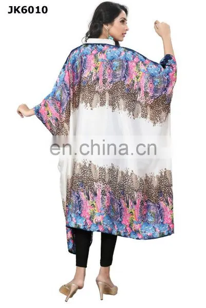 Animal Printed Style Free Size Kaftan / Fancy Collar Neck Calf Length Kaftan For Party Wear / Latest Night Dress(kaftans 2017) photo-5