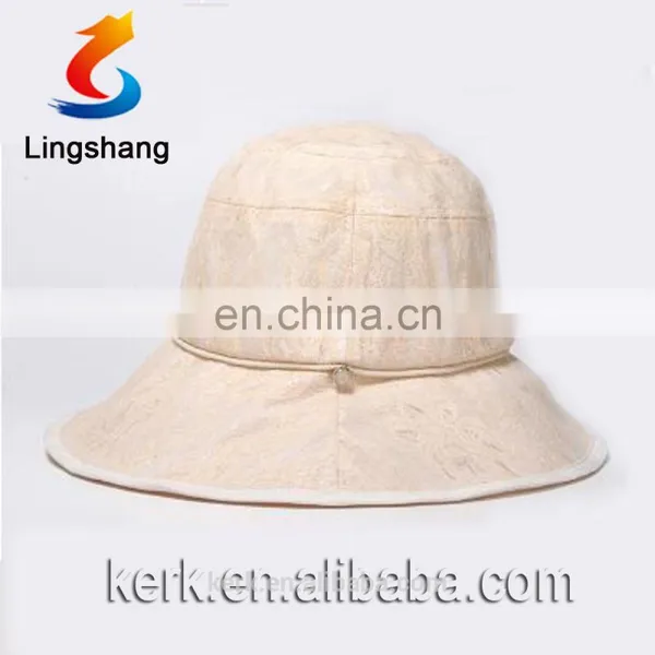 Outdoor Wide Brim Unique Desigh Polyester Woman Hat With Detachable Beautiful Veil photo-2