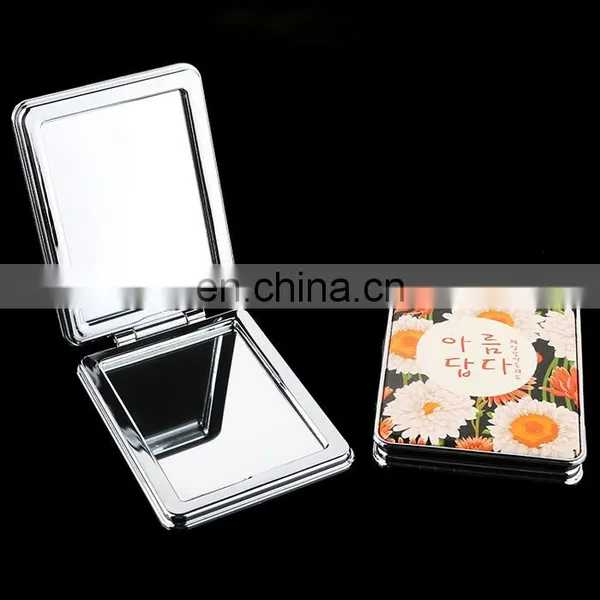 Custom Design Logo Printed PU Leather Mini Mirror photo-5