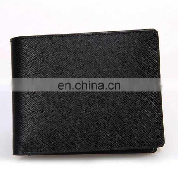 Fashion Handmade Black Slim Mens Wallet Genuine Leather photo-2