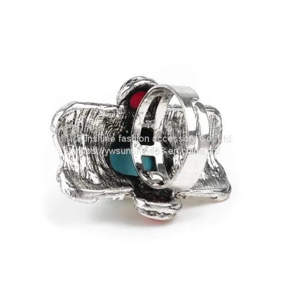 Rhinestone R06-9034 Resin Rings Rhinestone Ring Set photo-3
