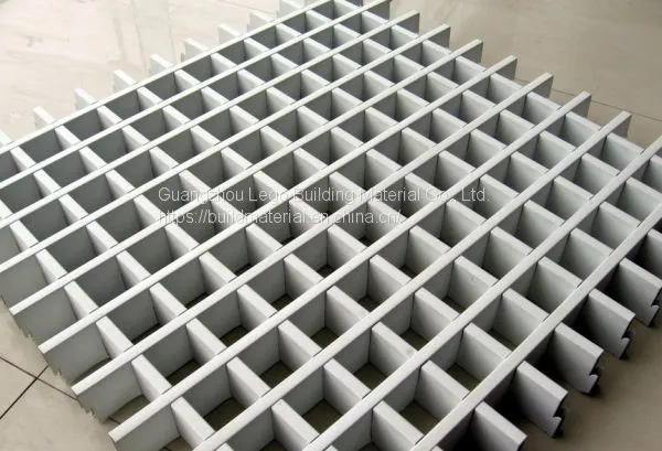 Square Aluminium Grille Grille Ceiling For Supermarkets
