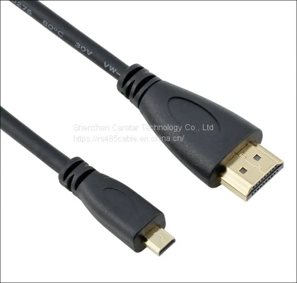 Micro HDMI to HDMI D-type HD Cable With 14+1 Pure Copper Core Line for PC/tablet/camera photo-3