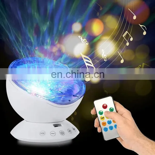 12 LED Remote Control Undersea Ocean Wave Night Light Projector Living Room Decoration for Kids photo-5