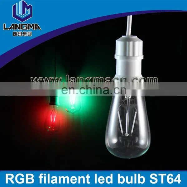dc 24v RGB Filament Edison Led Bulb St64 E27 Vintage Lamp 12v Led 2w/4w/6w/8w photo-5