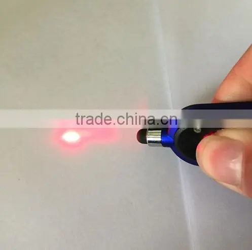 2016 New Button Battery Led Mini Keychain Stylus Pen With Laser Light photo-5