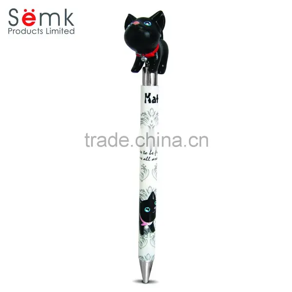 Promotional Cute Plastic Ball Point Pen With Animal Head for School Kids photo-2