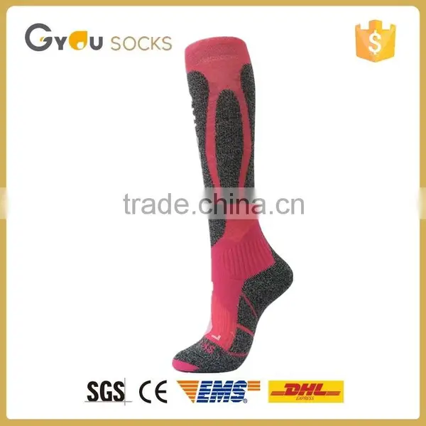 High Quality Women Long Cotton Black Soccer Socks photo-2