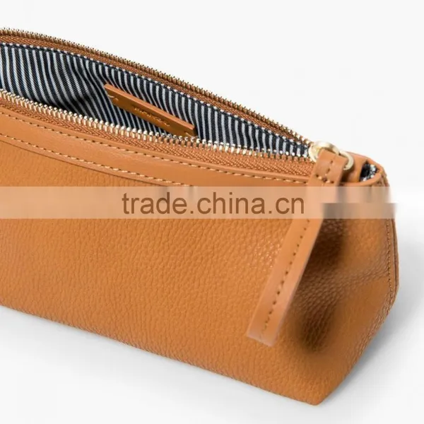 Pebbled Leather Cosmetic Bag With Wristlet Makeup Case Pouch Multiple Clutch Purse for Ladies photo-6