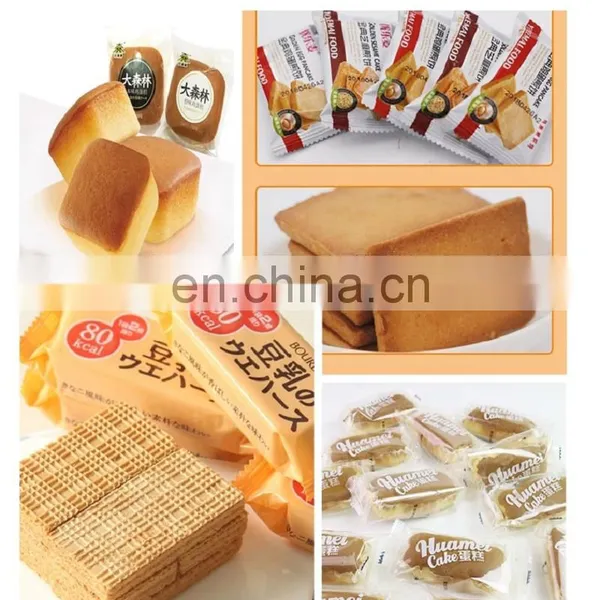 Compact Small Horizontal Flow Wrapper BIscuits /Cookies /Crackers/Brownies/Cake 3-Side Seal Plastic Pouch Pillow Packing Machine photo-2