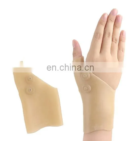 Magnetic Therapy Wrist Thumb Support Silicone Gel Arthritis Corrector Gloves photo-2