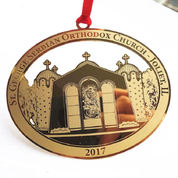OEM Metal Gifts Type A-grade Personalized Expensive Christmas Ornaments photo-2