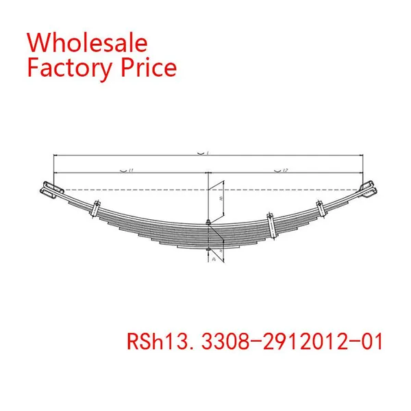 RSh13.3308-2912012-01 GAZ Black Rear Leaf Spring Wholesale For GAZ photo-2