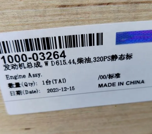 Chinese Original Factory Weichai Engine 1000-03264 Chinese Bus Engine photo-6