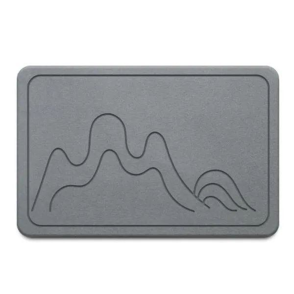 OEM ODM Customized Engraving Diatomite Stone Bath Mat Manufacturer photo-4