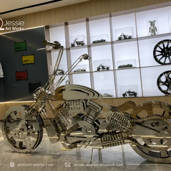 Mirror Polished Metal Sculpture photo-4